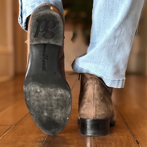 ♥️PAUL GREEN BOSTON BOOTIES BROWN ♥️ - Picture 7 of 15